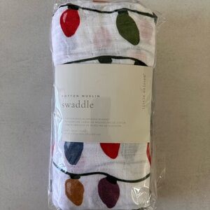 Little Unicorn Cotton Muslin Swaddle Christmas Bulbs New